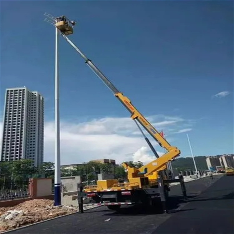 莱州维修路灯的曲臂升降车出租